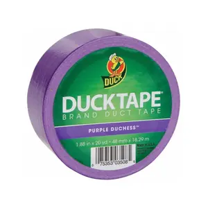 Duck Brand General Purpose Waterproof Self-Adhesive Colored Duct Tape, Purple
