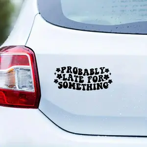 Flower & Letter Pattern Car Sticker, Self Adhesive Car Decal, Car Exterior Decoration Accessories for Car Window Bumper Decor, Sticker For Cars