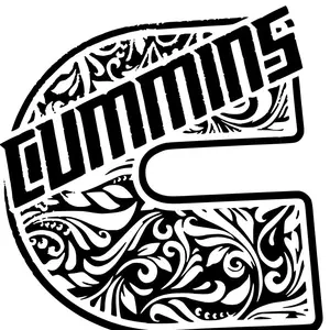 Leather pattern cummins car decal