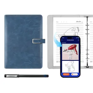 New Product Ai Notebook Smart Sync Pen Ai Document Correction Ai High Efficiency Office Smart Notebook With Ai Software Device Smartphone bible study supplies Black