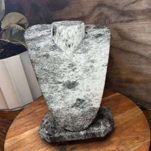 Cowhide Necklace Display: Jewelry Stand