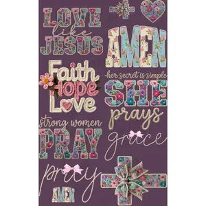 LOVE LIKE JUSUS (4) PREMADE GANGSHEET - 22X36 DTF TRANSFERS - DIRECT TO FILM