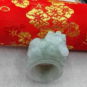 Jade Pixiu Ring 19mm - Elegant and Stylish Design