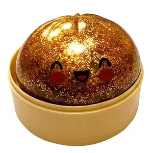 Dumpling Squishy Toy, Glitter Dumpling Mystery Box, Colorful Dumplings Stress Balls Fidget Sensory Toy, Soft Squeeze Decompression Dough Gift for Adults-1pcs