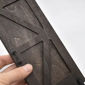 Black Vintage Toy House Window & Sliding Door Model Mini Room Divider for Dollhouse Scene, Perfect Gift Idea