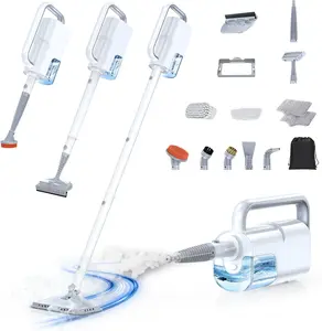 10-In-1 Steam Mop with Detachable Handheld Steamer, 350Ml Tank, 10 Second Heat-Up, 248°F Steam Cleaner, 3-Level Control and Swivel Head for Floors, Carpets, Tiles, BBQ Grill Multi-Surface Clean White Zhongshan Kamshing Home Electrical Appliance Co.,Ltd.