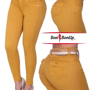 Ref 5915 Colombian Jeans for Women - High Waist, Butt Lifting, White Color, Comfortable Fit, Stylish Design