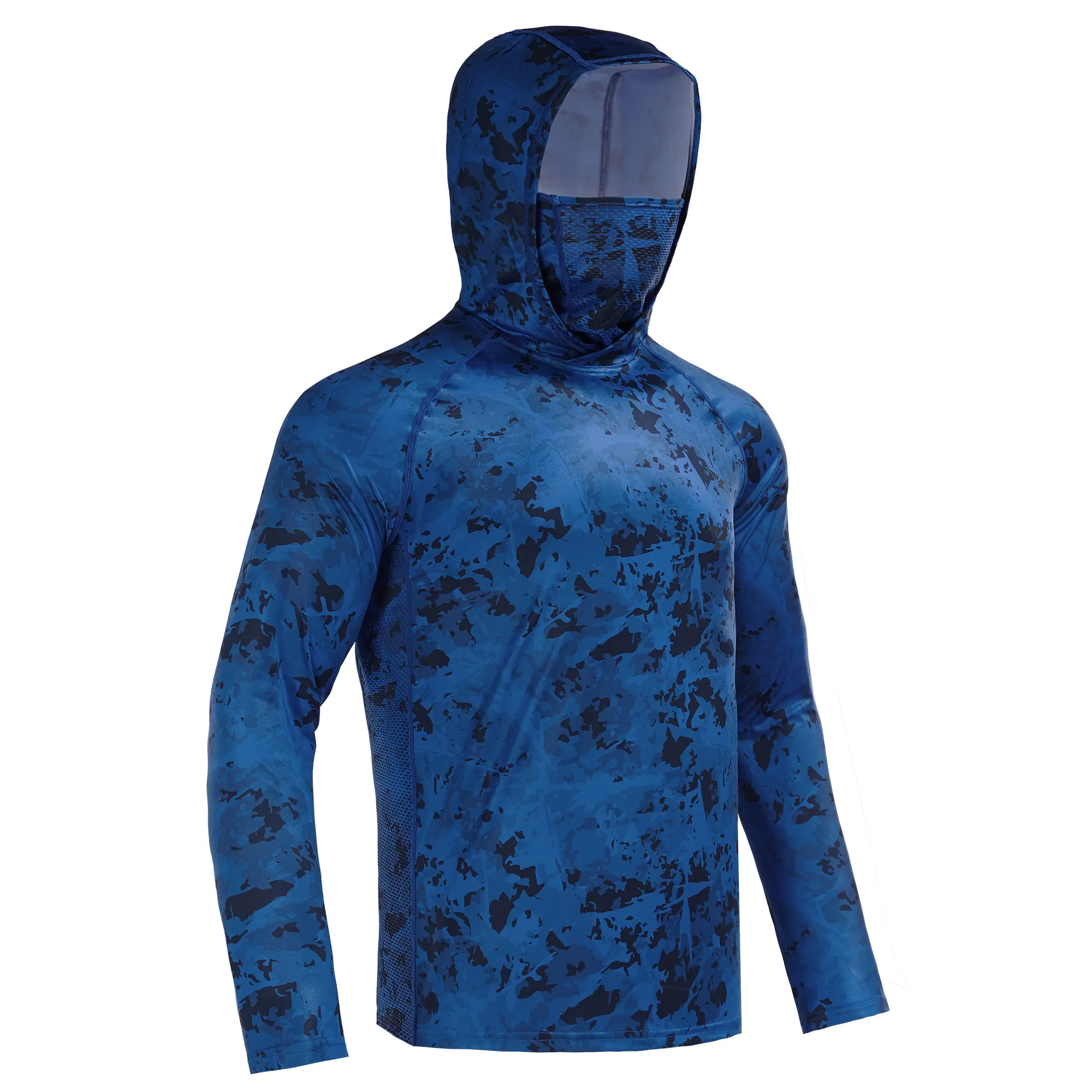 Dark Blue Ice Crack Full Print