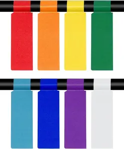 Mini Skater 240 Labels 8 Sheet Colorful Waterproof Cord Labels Tags Write on Stickers Tear Resistant Flexible Works Cord Identification Labels for Laser Printer (8 Sheet (240 Labels))
