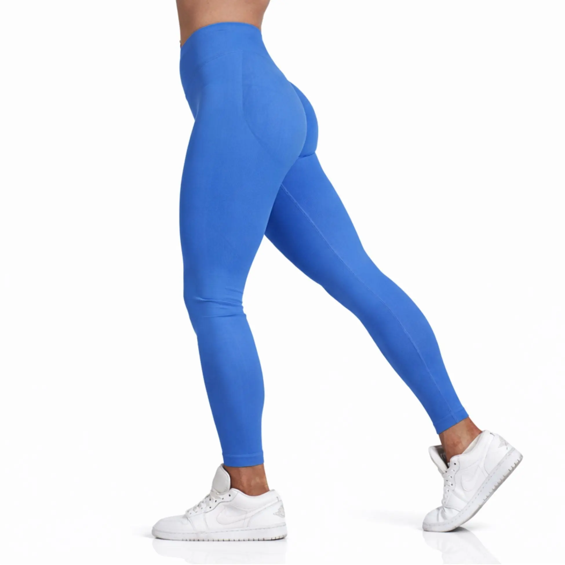 Pinnacle Seamless Scrunch Butt Legging - Electric Blue