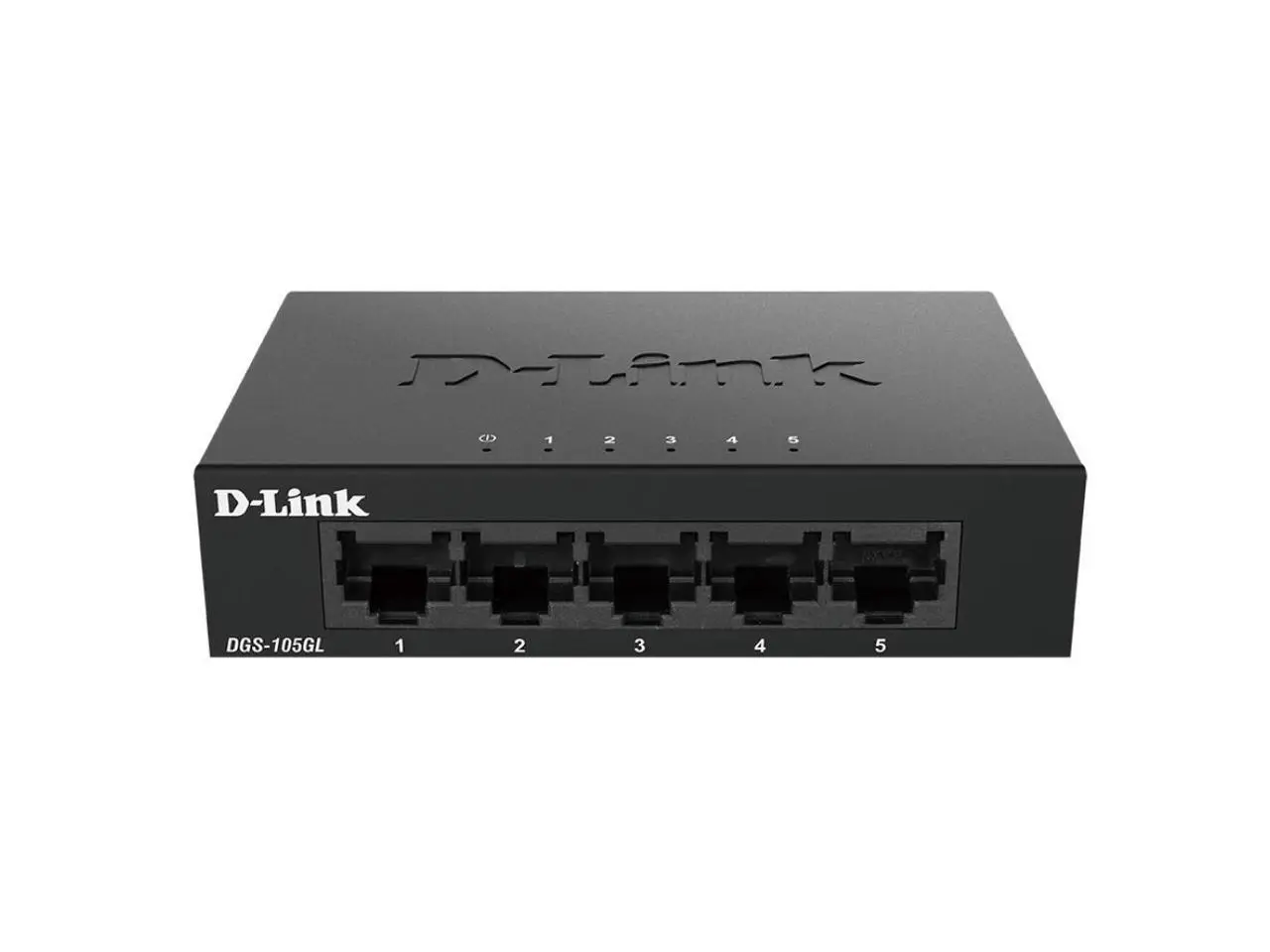 D-Link DGS-105GL 5-Port Gigabit Unmanaged Desktop Switch - Fanless, Silent & Energy Efficient