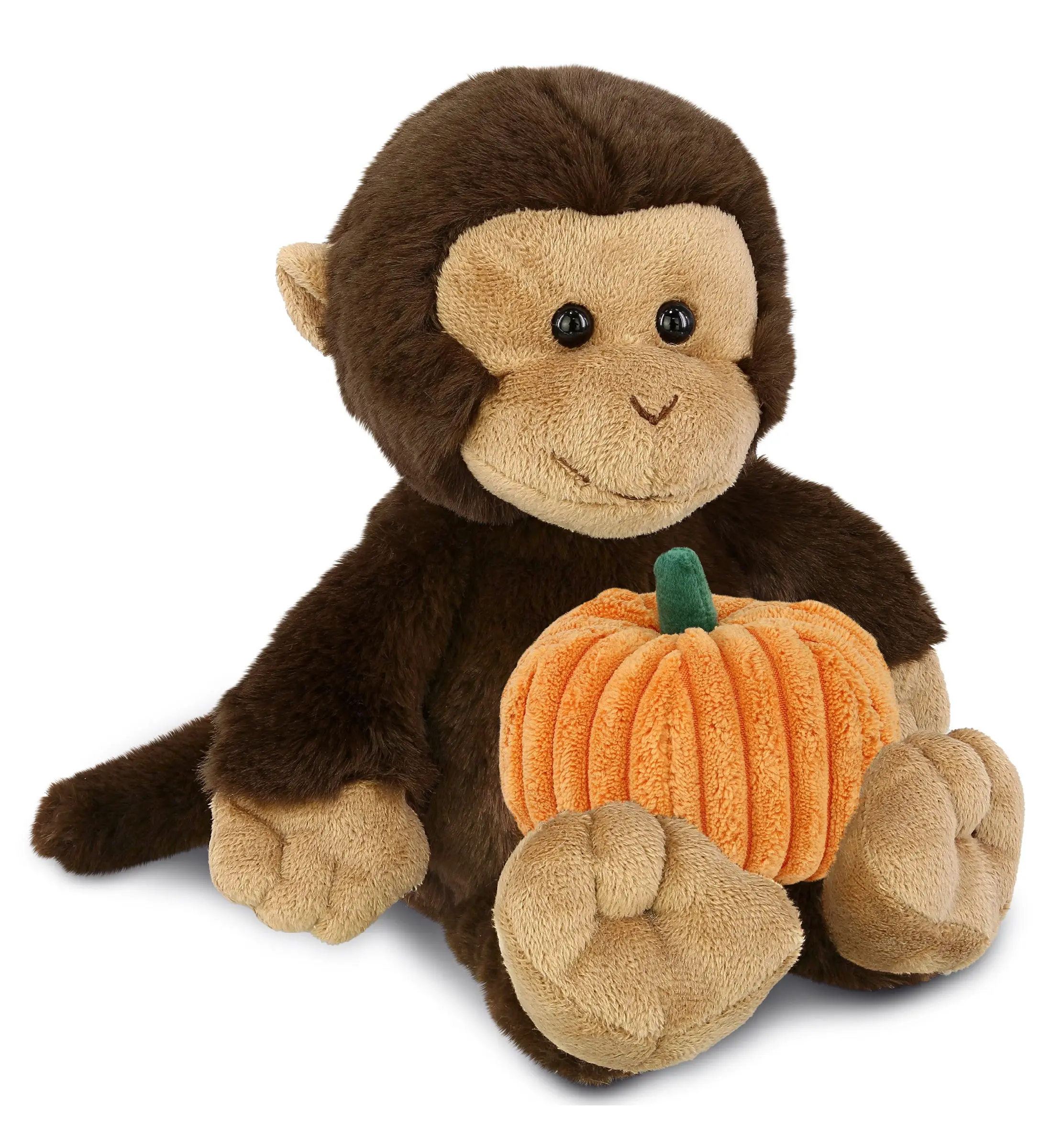 DOLLIBU Super Soft Monkey Pumpkin Stuffed Toy - 1 Polyester Plush, 6lx4.5wx9h inches, Festival Halloween Design, Unisex, Hand Wash Cold Water, Dry, Suitable for Adults