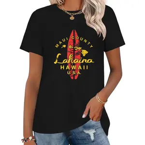 100% Cotton Lahaina Hawaii Maui Surfing T-Shirt