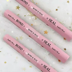 2 in 1 Eyelash Glue & Seal, 5 Counts Waterproof Long Lasting Eyelash Extension Glue, Eye Makeup Tool for Women & Girls, Cosmetic