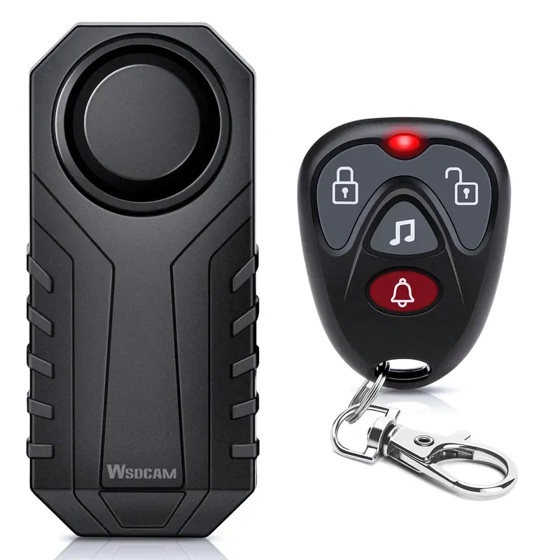 Waterproof ABS Universal Bike Alarm with Remote Wireless, 110dB Anti Theft Motorcycle Scooter Bicycle Security Alarm, Bicycle Vehicle Protection Alarm System, Vehicle Alarm Horn