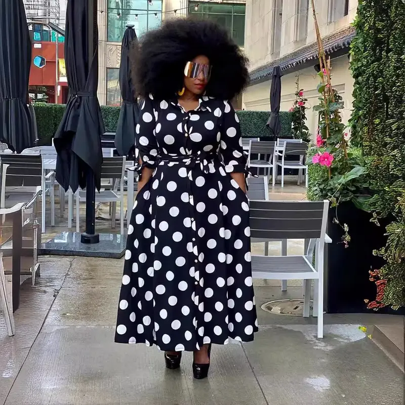 Women's Plus Maxi Dress Casual 2025 3/4 Sleeve Crewneck Wrap Floor Length Sundress Plus Size Maxi Dresses with Belt