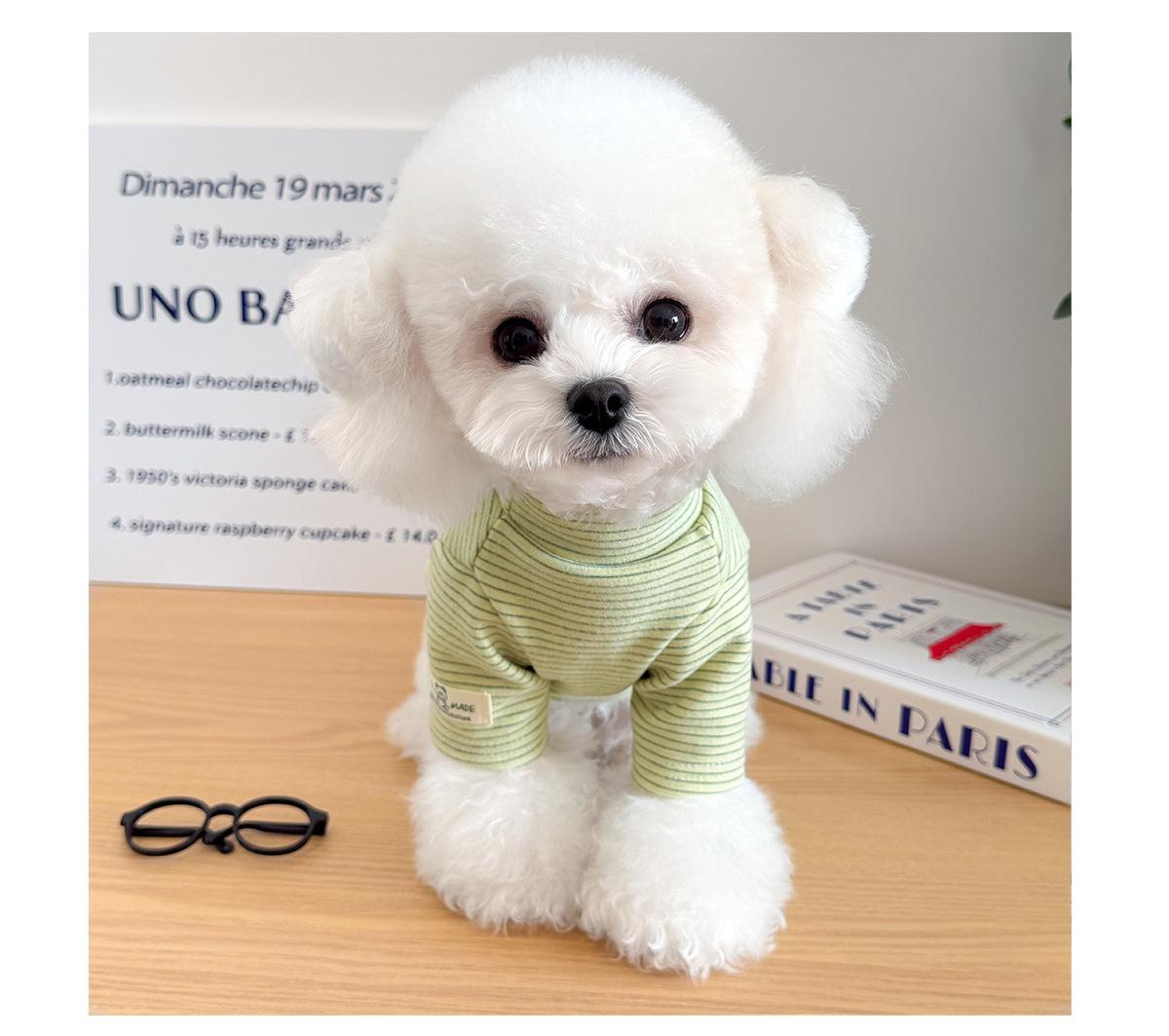 Pet Clothes Dog Cat Puppy Kitty Winter Warm Stripes Thickened For Small Medium Dog DDY183