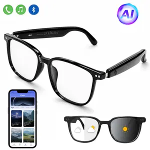 Smart glasses, featuring AI translation capabilities, can automatically adjust the lens color, have built-in speakers, microphones, and blue light filtering functions, enabling users to listen to music and make phone calls.