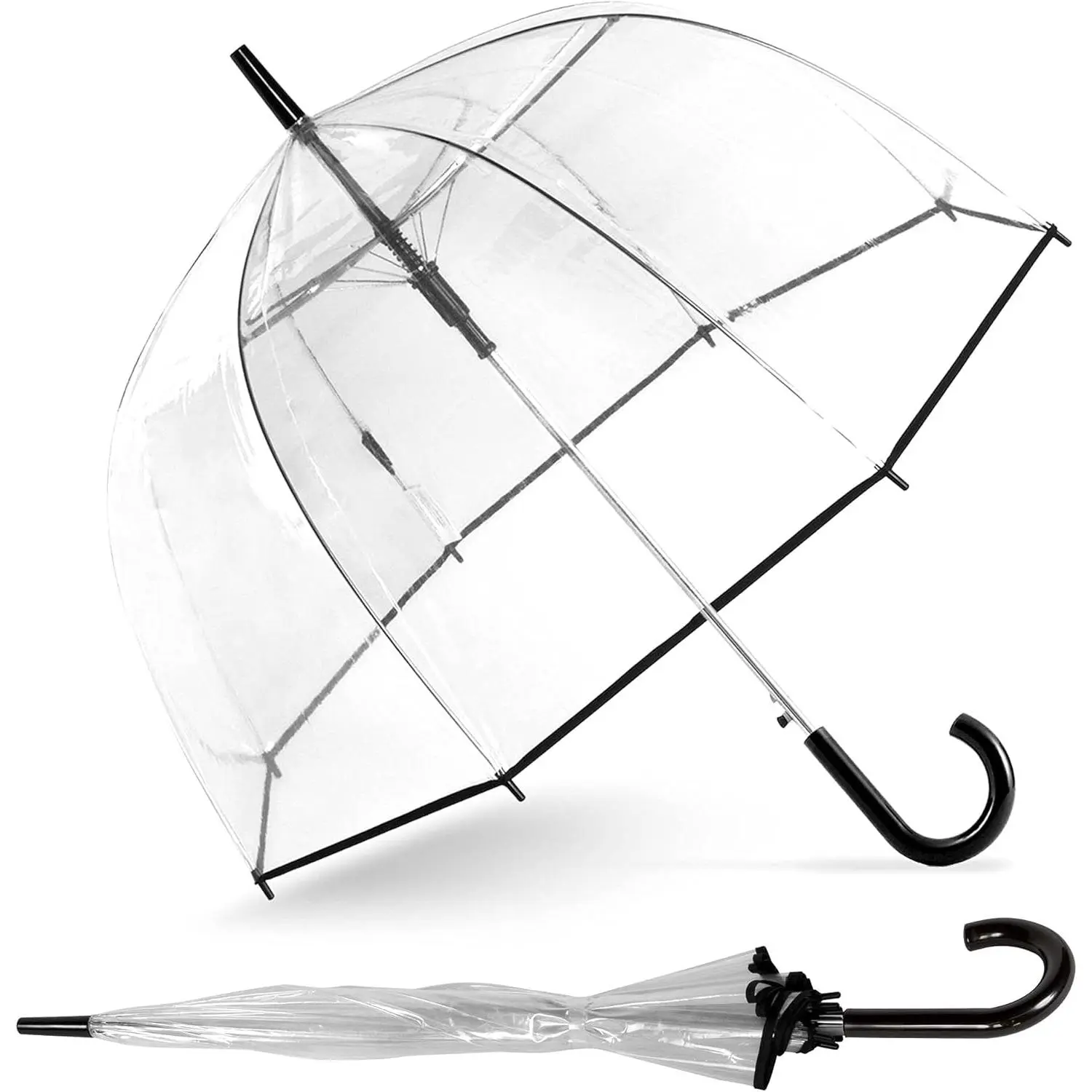 ShedRain Bubble Shape Umbrella - Automatic Open, See-Through, Rainproof, Windproof Umbrella - Ideal for Weddings, Outdoor Events