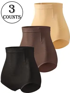 Women's High Waist Shapewear Underwear, Seamless Control Briefs with Adjustable Buckle, Breathable S-Xl Comfort Fit, High Waisted Shapewear