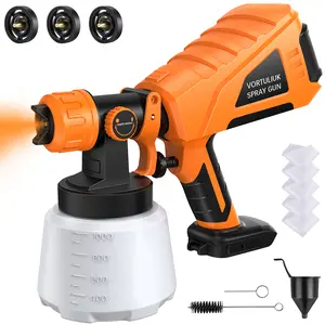 20V Protable Electric Paint Sprayer Tools, Cordless Paint Sprayer, Spray Gun Machine, Car Paint Spray Tool , Sand Blasting Tool, Spraypaint Power Tools(Battery NOT Included)