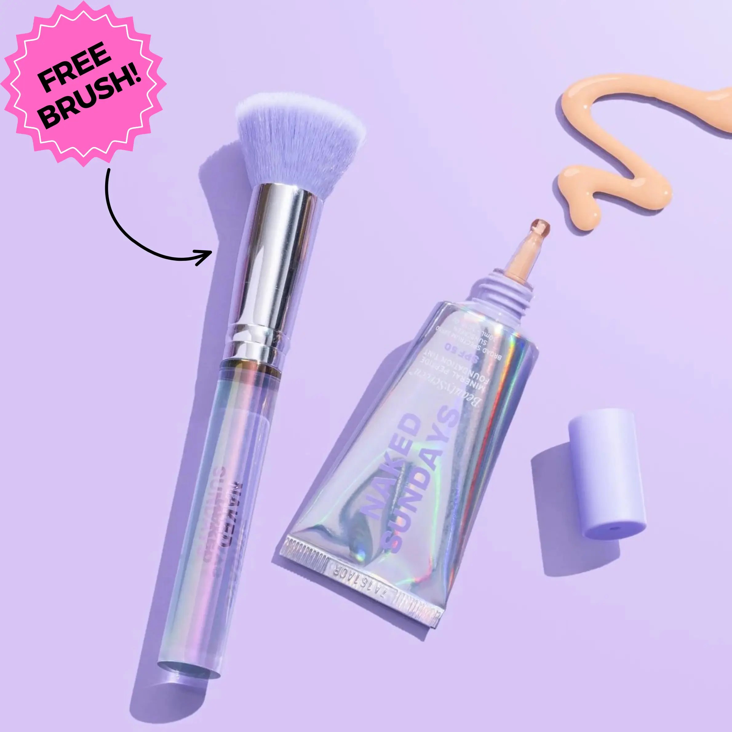 BeautyScreen SPF50 Peptide Tinted Sunscreen Foundation 15 Shades + FREE BRUSH