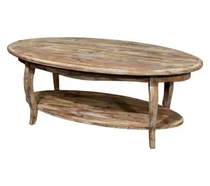 Alaterre Furniture Rustic Reclaimed Oval CoffeeTable
