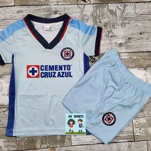 Cruz Azul Kids Soccer Jersey & Shorts Set VG2