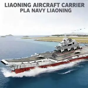 1836 pieces of relief ship collection decorative building blocks, precision silver-black ABS, immersive assembly model of a three-dimensional decorative warship