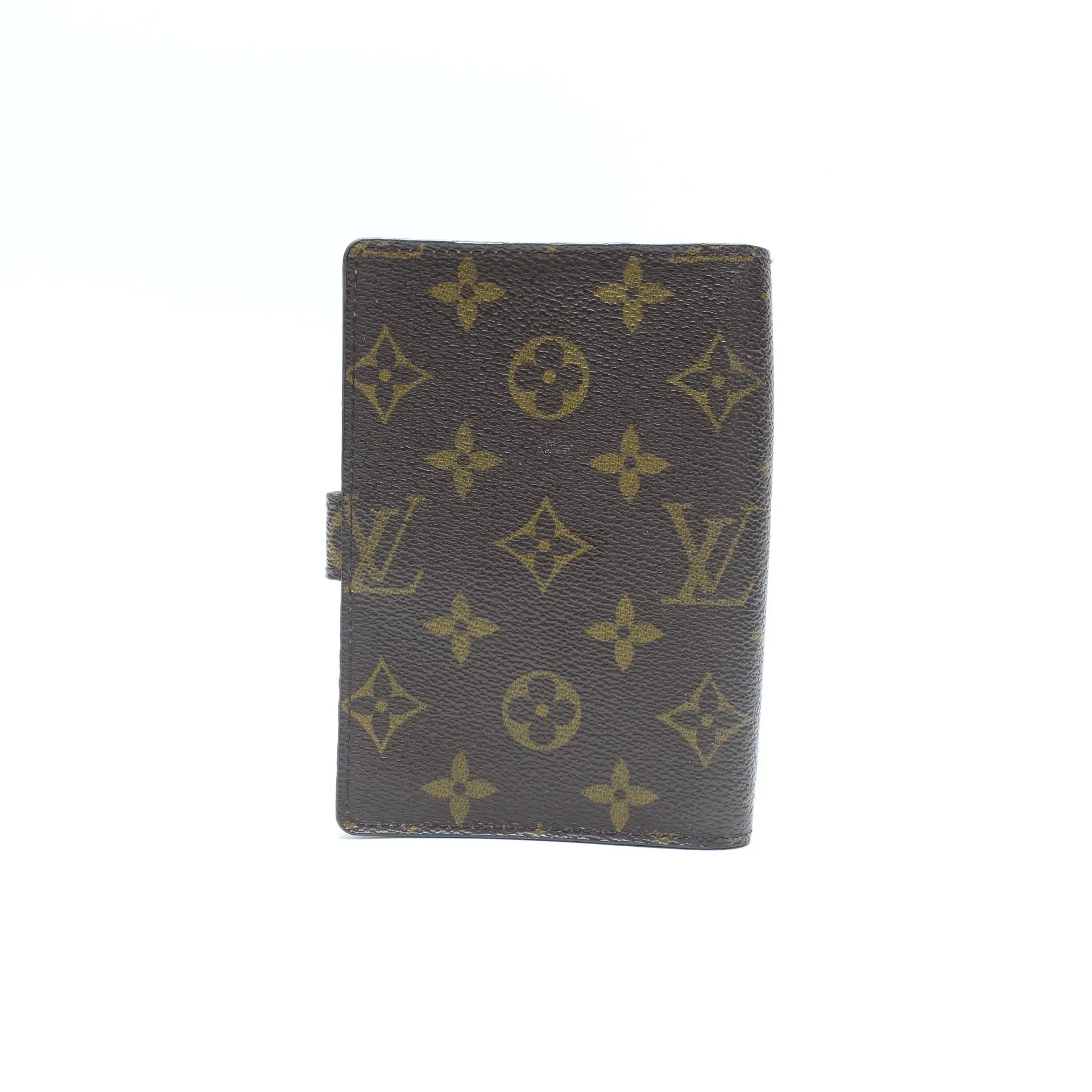 Pre-owned Louis Vuitton Coated Canvas Small Leather Goods Brown Notebook T10432447