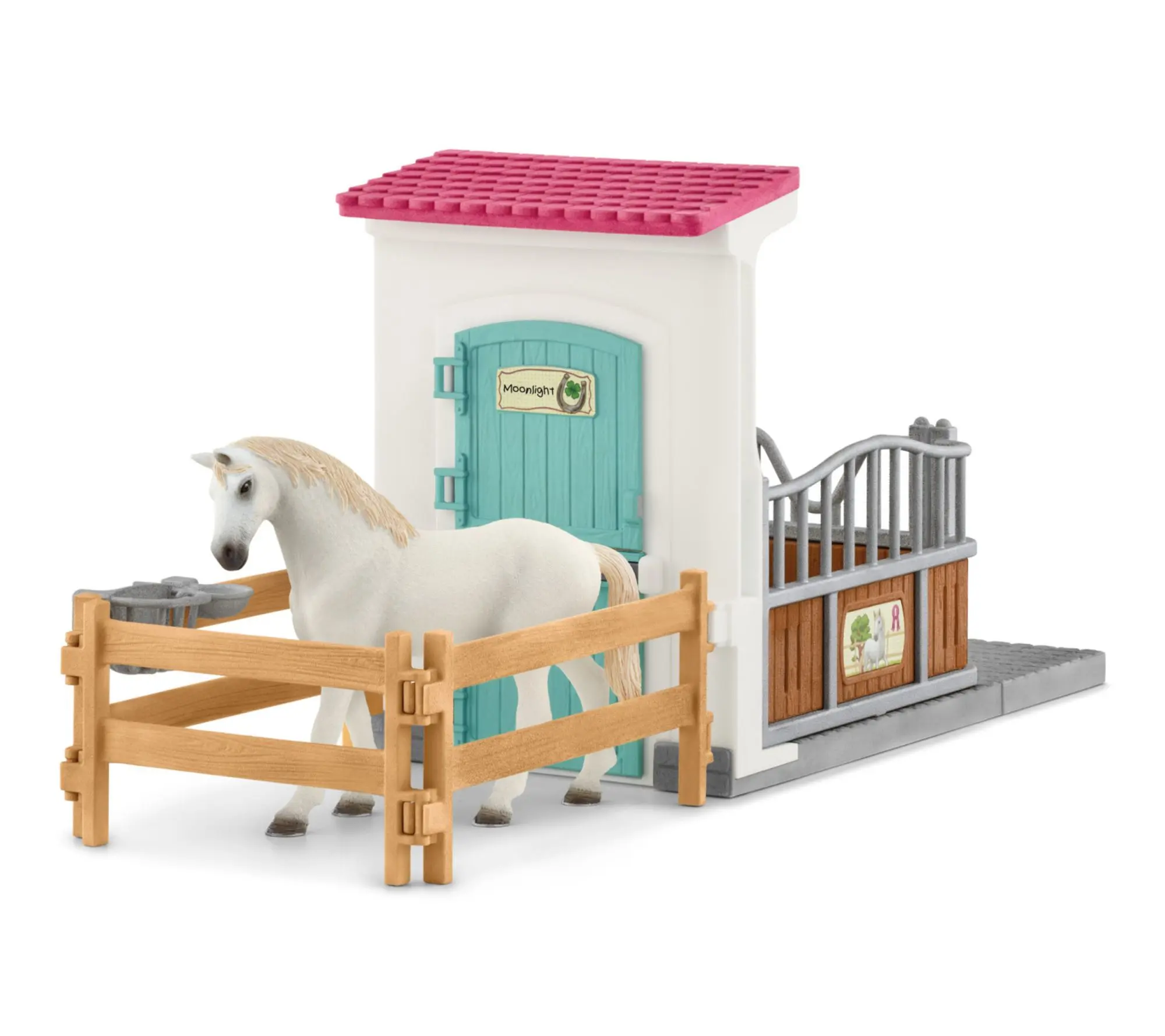 Schleich Horse Club: Horse Stall Extension - 21 Piece Playset