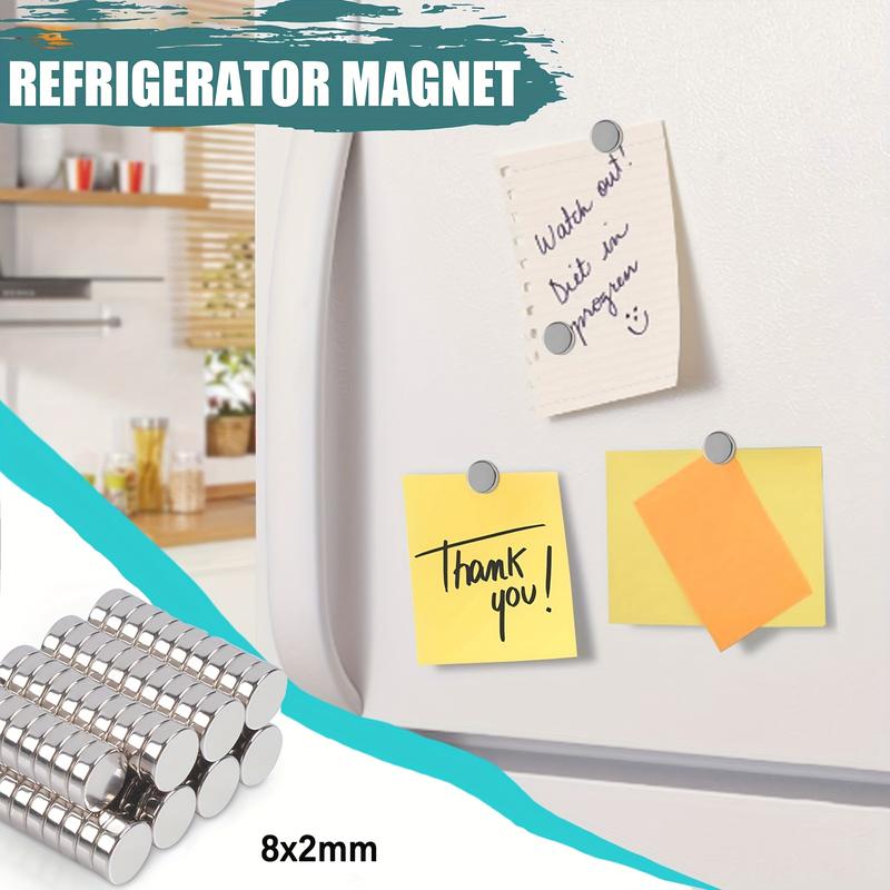 Mini Fridge Magnets Set, Multifunctional Magnet, 30 Pieces 10x2mm, Ideal for Crafts, Office Use, Refrigerator, Versatile Design, Universal Application