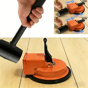 Floor Gap Repair Suction Cup Tool Set, Reinforced Suction Cup for Tile, Wood Grain, PVC, Ceramic, Glass Floors, Includes 3 Tapping Pads