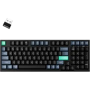 B35  Keyboard, 2.4 GHz/ 96% Layout Keyboard with Numeric Keypad Silent Typing Launcher Support  Angle Compatible with  Windows Linux