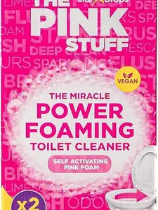 Stardrops - The Pink Stuff - The Miracle Power Foaming Toilet Cleaner - 2 Treatments - Self Activating Pink Foam