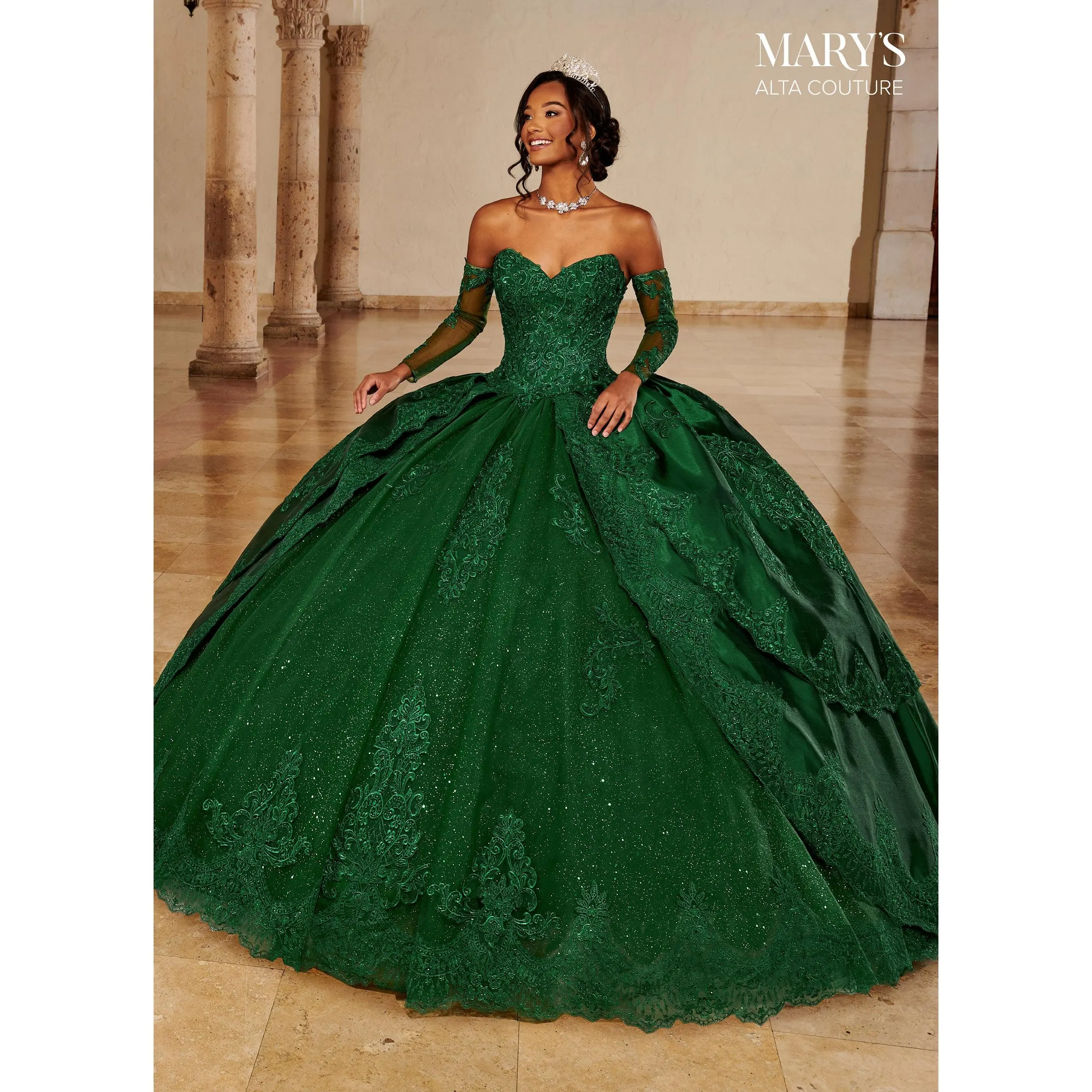 QUINCEANERA DRESS BY ALTA COUTURE MQ3084