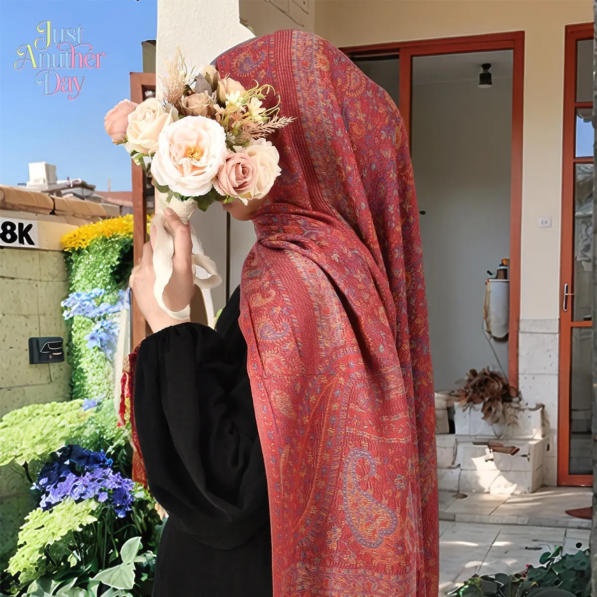 Women’s Spring Summer Paisley Tassel Scarf, Lightweight Polyester Ethnic Style Long Shawl, Versatile Fashion Wrap Scarf with Fringes, Popular Boho Shawl for Casual & Outerwear