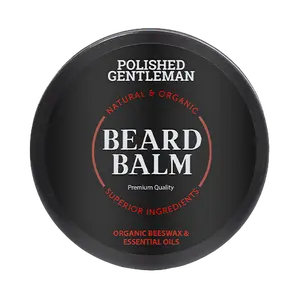 Polished Gentleman Beard Shaping Balm - Natural Organic Tea Tree Oil Formula for Thicker Fuller Beard Grooming Care