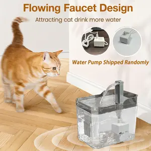 1.5L/50.73 oz Cat Water Fountain, USB Powered, Automatic Circulating Pet Water Dispenser with Pump, No Battery Needed, Cat and Dog Water Bowls, Pet Drinking Faucet, 360° Drinking, Pet Feeding Supplies Cat Fountain