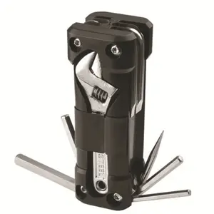 All-In-One Folding Repair Tool Kit, Multi-Function Combo Set with M4-M6 Hex and Cross Screwdrivers, Ideal for Bike Car Emergency Repairs