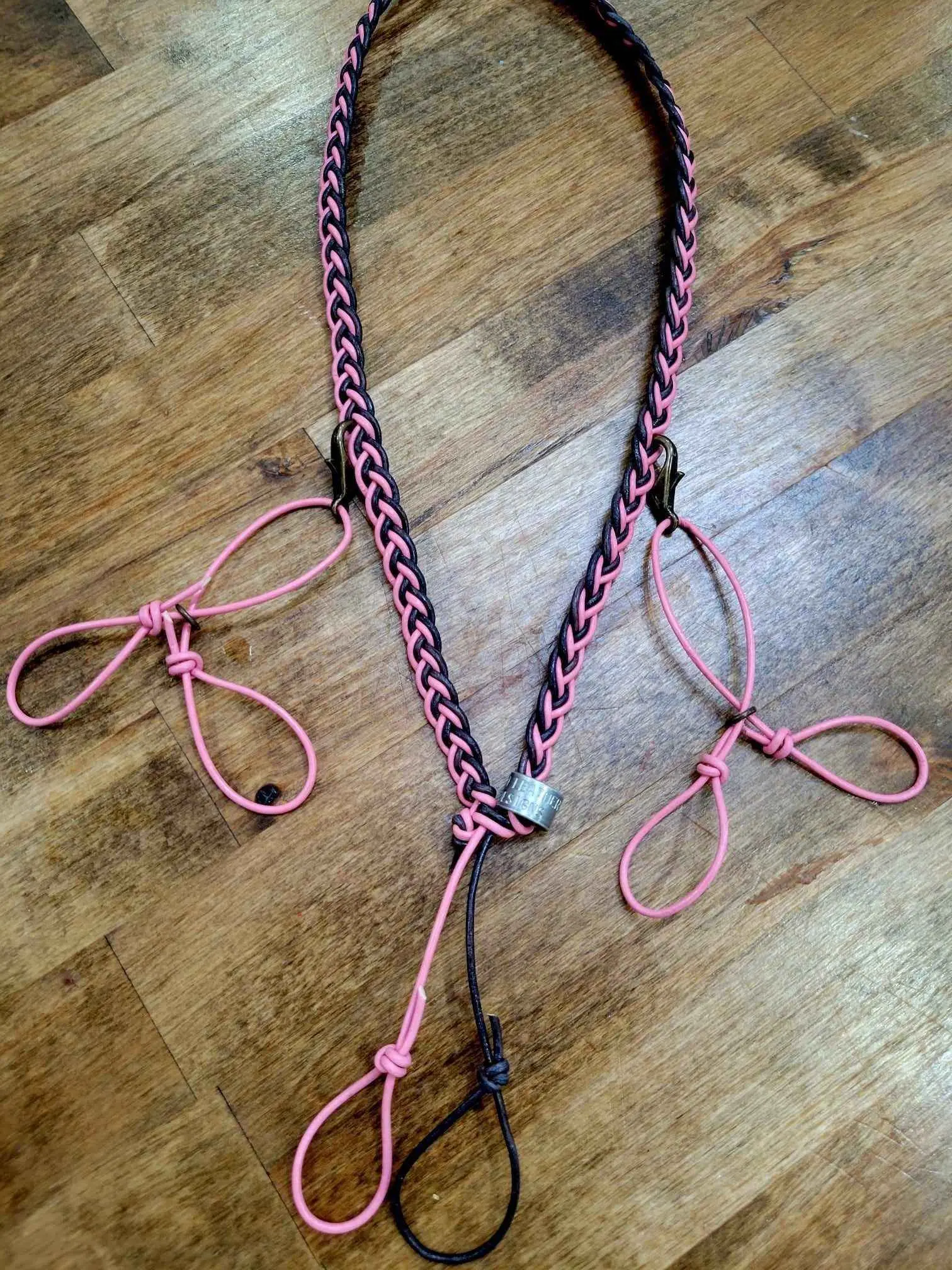 Black and Pink Lanyard