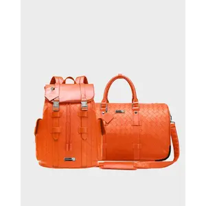 Bodega Explorer Rolling Duffle Set in Orange
