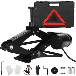 Electric Scissor  Jack Kit, 3Ton 12V Portable Auto  Lift with 17.7" Range for SUV/Sedan, Floor Jack for Tire Change & Roadside