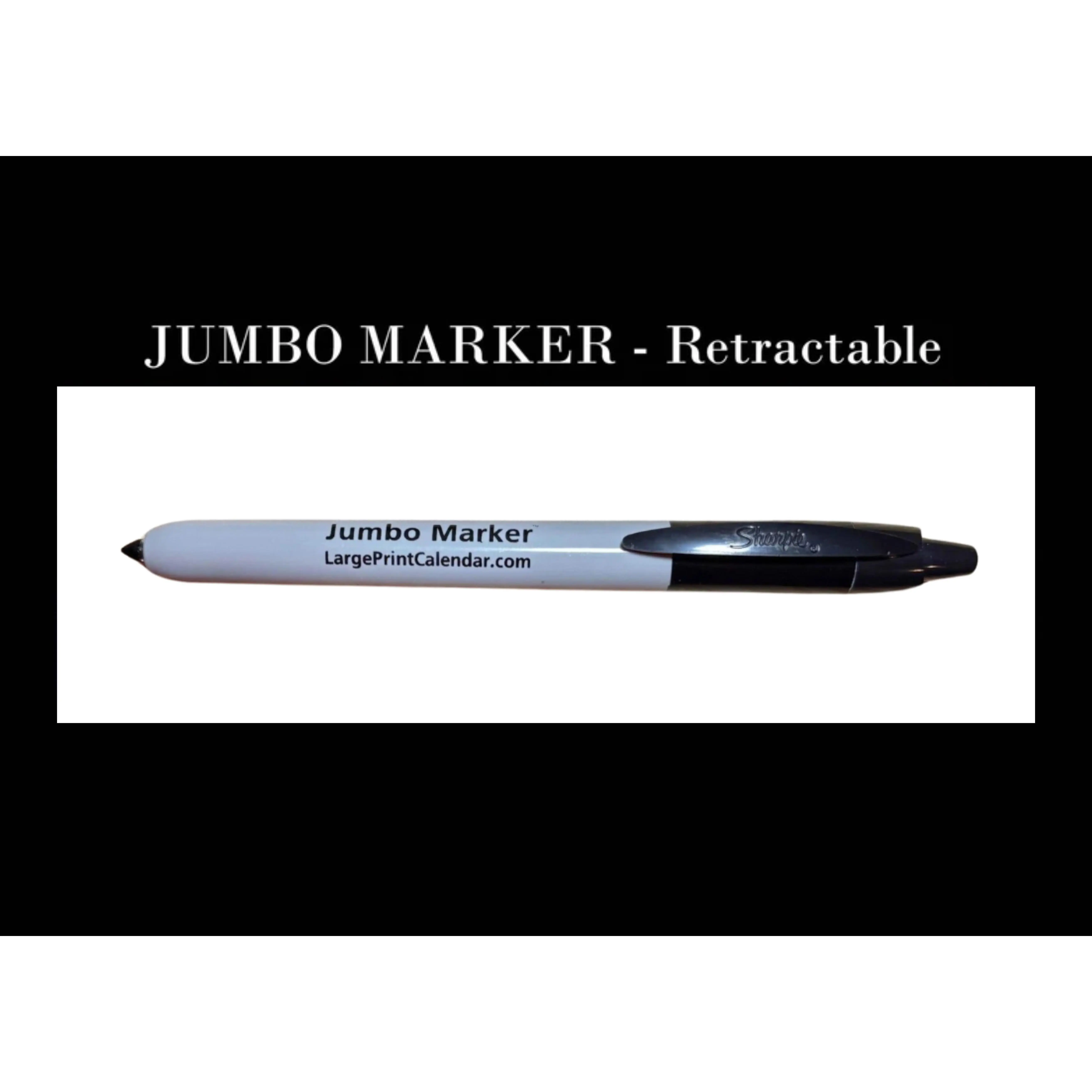 Jumbo Marker - Retractable Marker - Fine Point
