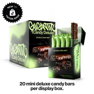 Double Dark Mint Dark Chocolate Mini Candy Bars (20 Count) Display Box – Candy Deluxe by Gigantic