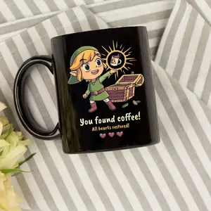 The Legend of Zelda Tears of the Mug, Game Lover Fan Mug, Zelda Gift, Video Game Cup, Gaming Gift, Funny Gamer Gift, Coffee Cup, Cute Zelda Gaming Mug, Retro Zelda Coffee Mug: Gamer Gift