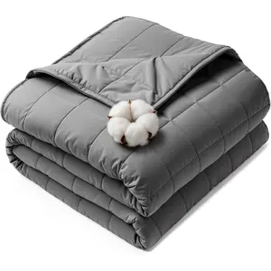 Weighted Blankets for Adults - 15lbs, 60” x 80” Queen Size Heavy Blanket for Sleeping, Machine Washable, Soft and Breathable Cooling Blanket with Premium Glass Bead, All-Season