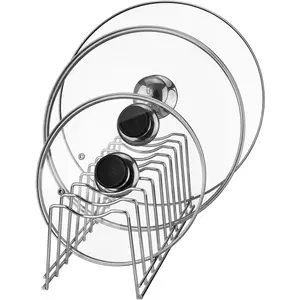Pot Lid Organizer, Kitchen Pot Lid Rack Holder, Rest  Board, Baking Sheet, Stainless Steel (, 1)