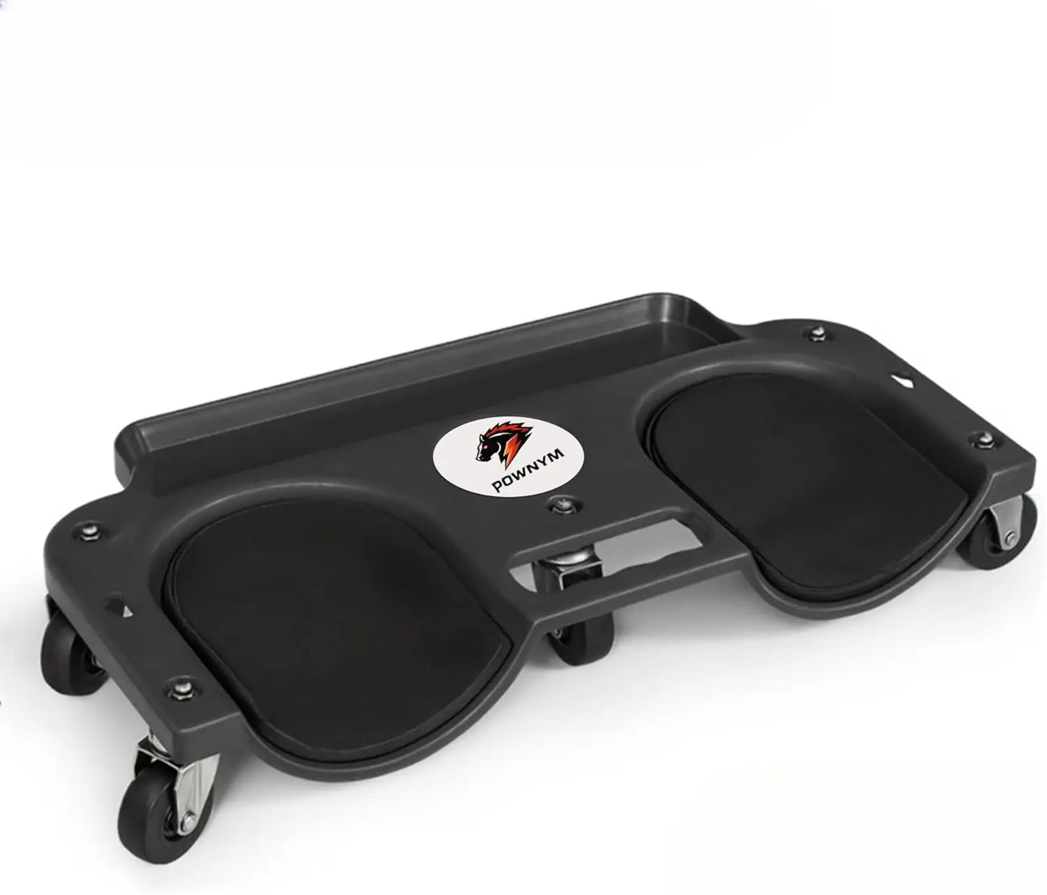 POWNYM Black Knee Board with Wheels for Comfortable Sitting and Support