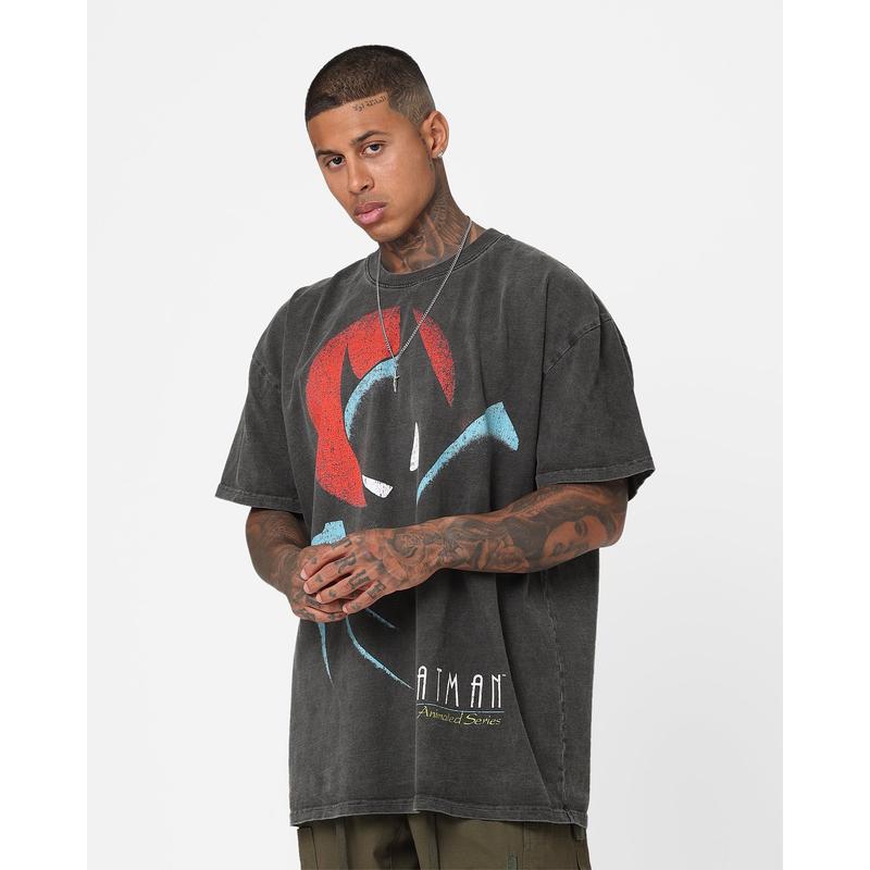 73Studio X DC 1993 Batman Heavyweight Vintage T-Shirt Black Wash